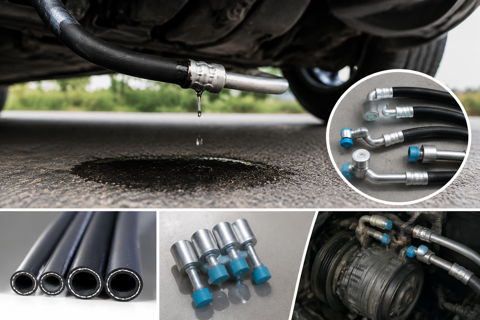 Driving with AC hose leak risks